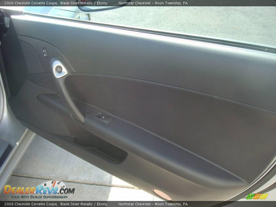 2009 Chevrolet Corvette Coupe Blade Silver Metallic / Ebony Photo #14