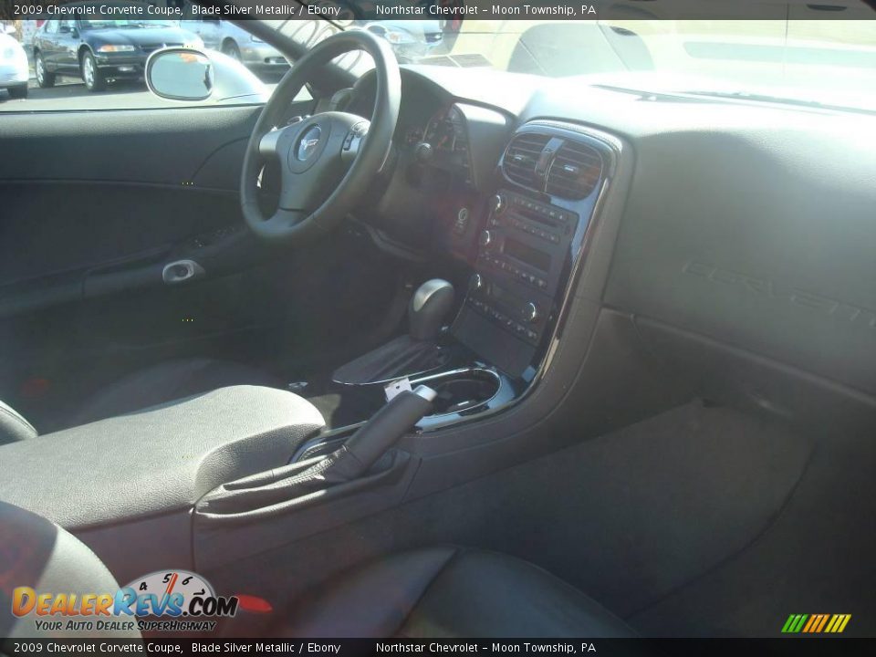 2009 Chevrolet Corvette Coupe Blade Silver Metallic / Ebony Photo #15