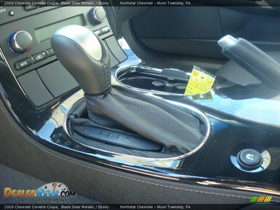 2009 Chevrolet Corvette Coupe Blade Silver Metallic / Ebony Photo #18