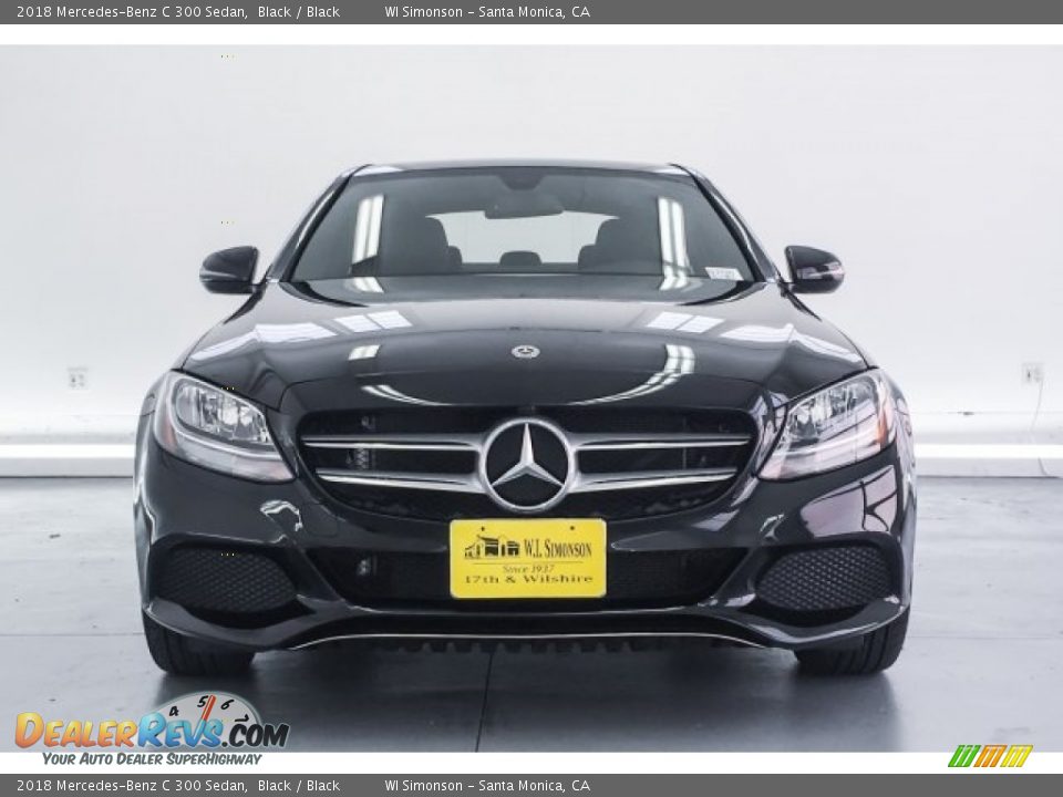 2018 Mercedes-Benz C 300 Sedan Black / Black Photo #2