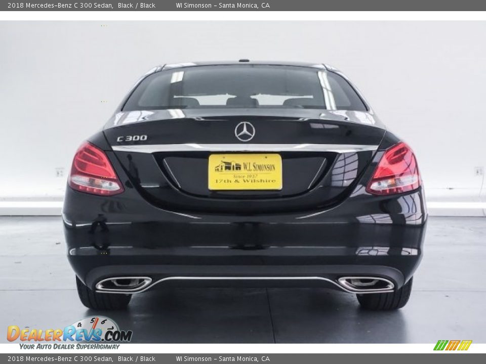 2018 Mercedes-Benz C 300 Sedan Black / Black Photo #3