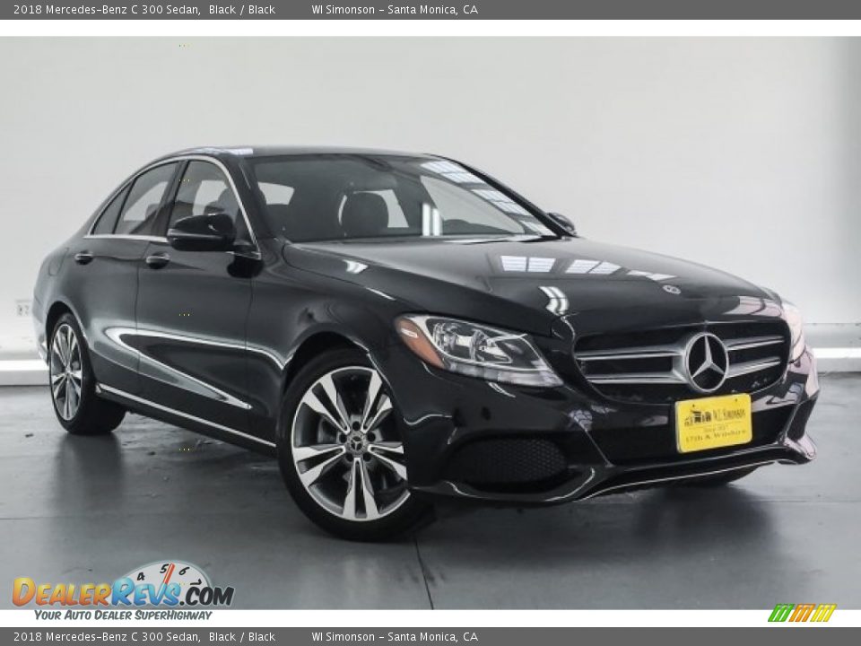 2018 Mercedes-Benz C 300 Sedan Black / Black Photo #12