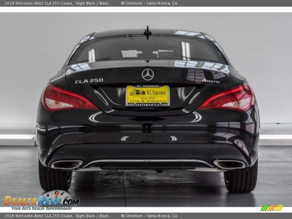 2018 Mercedes-Benz CLA 250 Coupe Night Black / Black Photo #4
