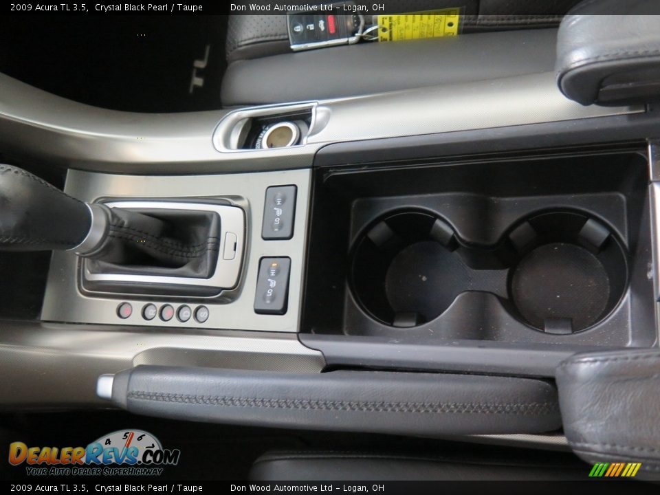 2009 Acura TL 3.5 Crystal Black Pearl / Taupe Photo #21