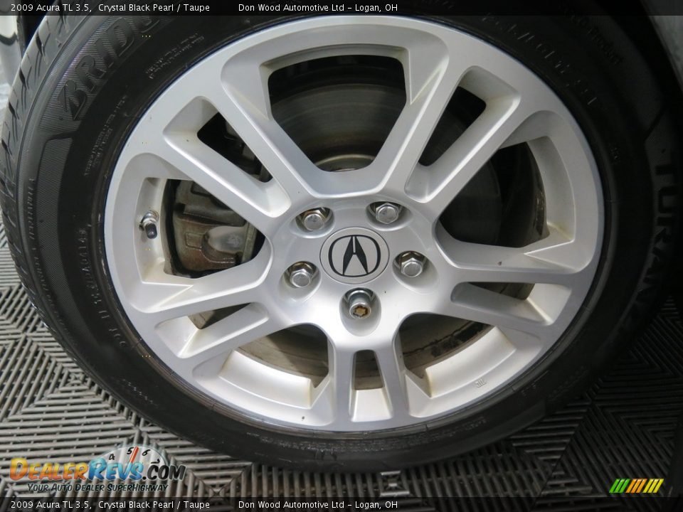 2009 Acura TL 3.5 Crystal Black Pearl / Taupe Photo #26