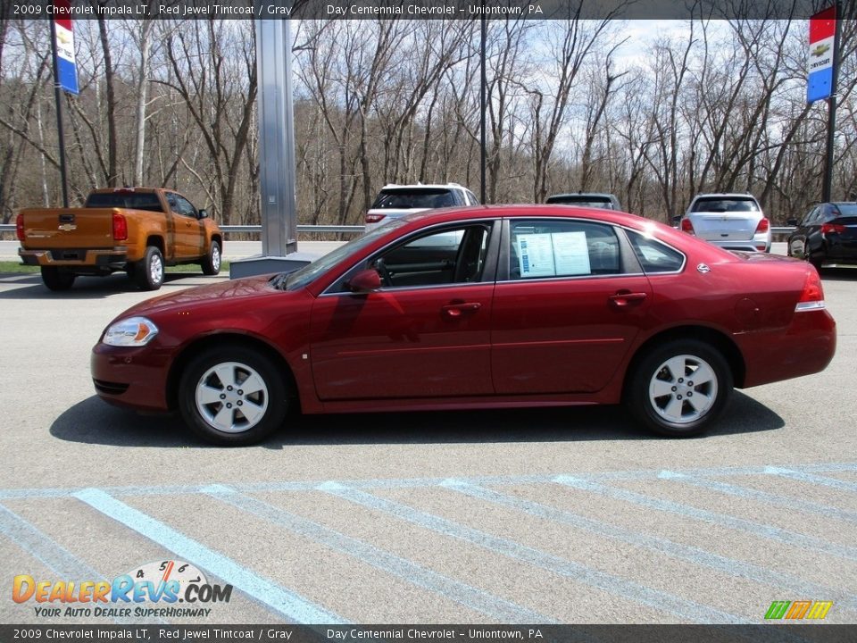 2009 Chevrolet Impala LT Red Jewel Tintcoat / Gray Photo #9