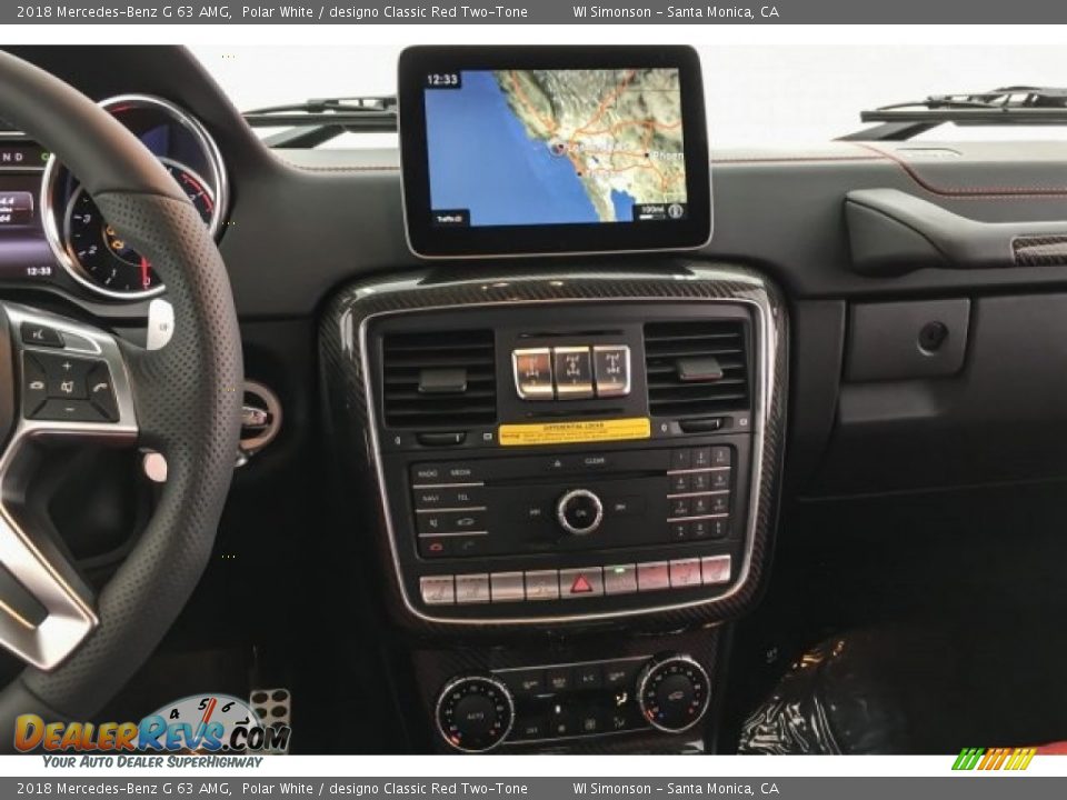 2018 Mercedes-Benz G 63 AMG Polar White / designo Classic Red Two-Tone Photo #5