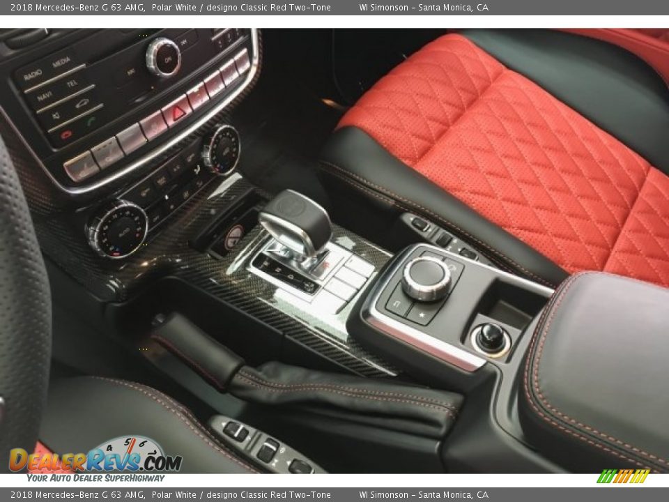 2018 Mercedes-Benz G 63 AMG Polar White / designo Classic Red Two-Tone Photo #20