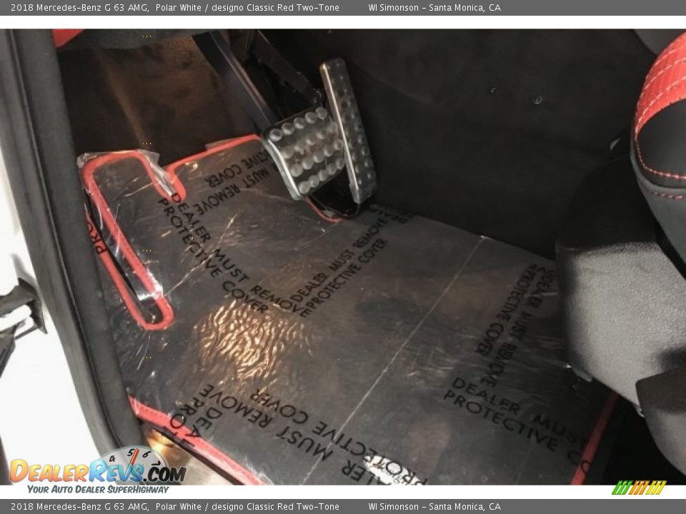 2018 Mercedes-Benz G 63 AMG Polar White / designo Classic Red Two-Tone Photo #21