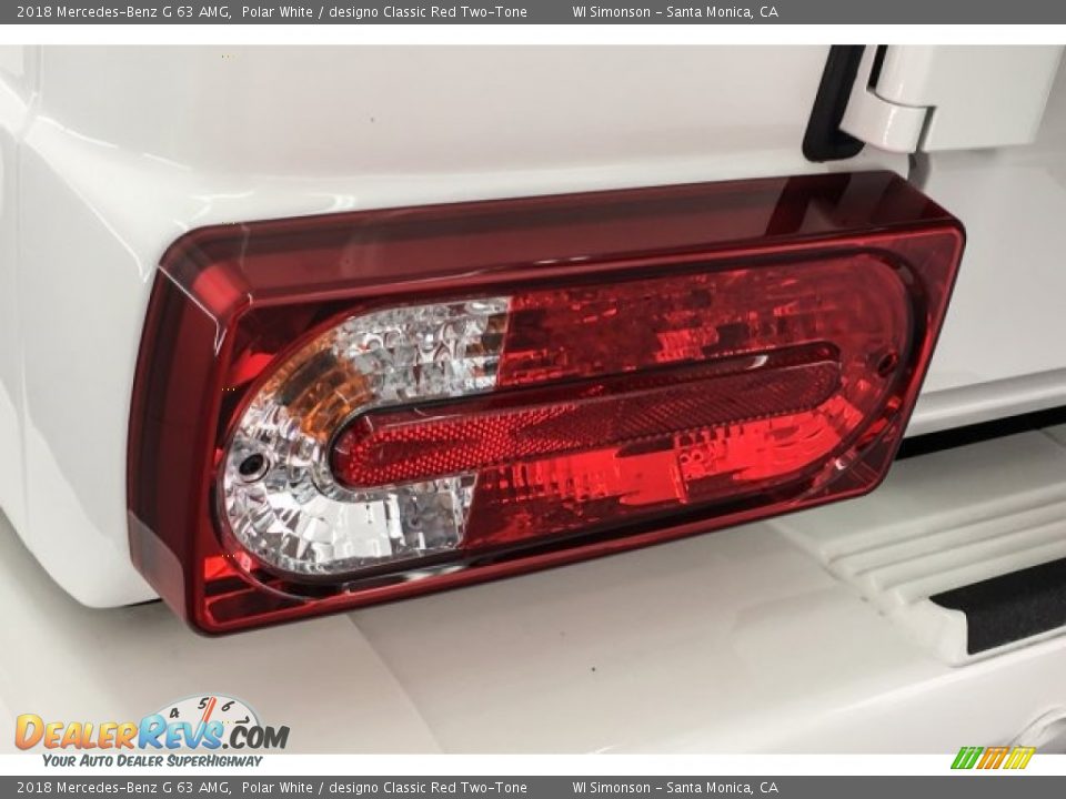 2018 Mercedes-Benz G 63 AMG Polar White / designo Classic Red Two-Tone Photo #24