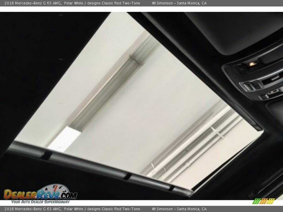 2018 Mercedes-Benz G 63 AMG Polar White / designo Classic Red Two-Tone Photo #27