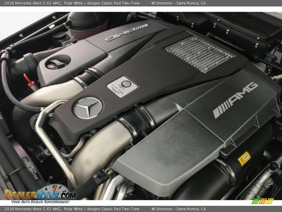 2018 Mercedes-Benz G 63 AMG Polar White / designo Classic Red Two-Tone Photo #30