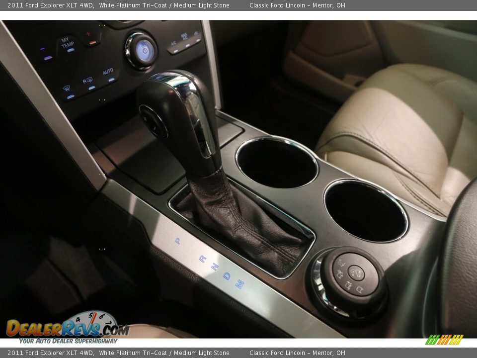 2011 Ford Explorer XLT 4WD White Platinum Tri-Coat / Medium Light Stone Photo #16