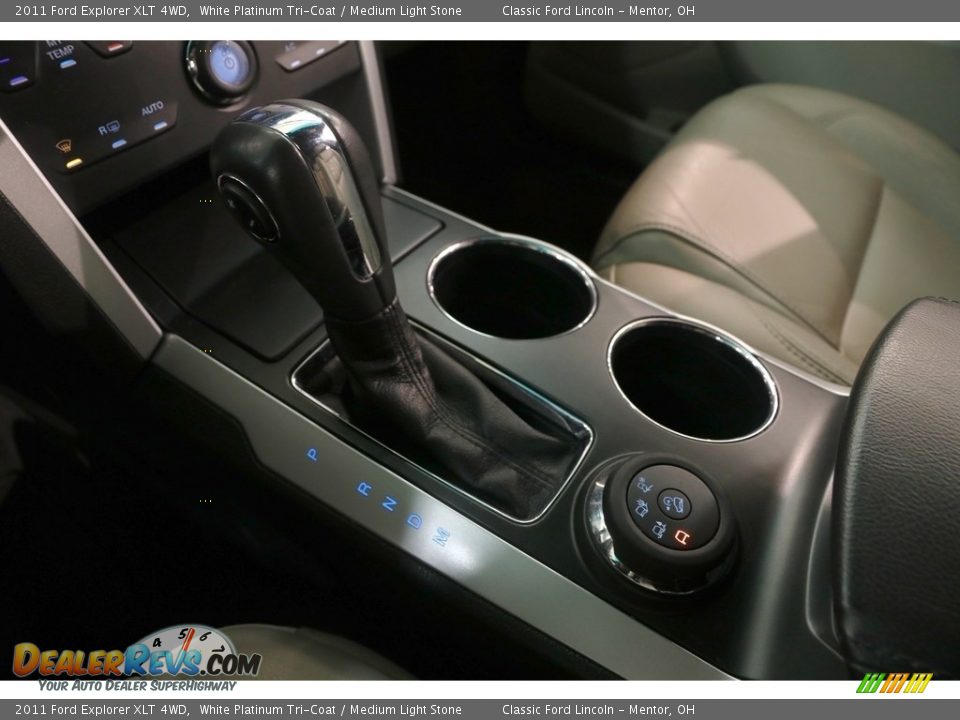 2011 Ford Explorer XLT 4WD White Platinum Tri-Coat / Medium Light Stone Photo #19