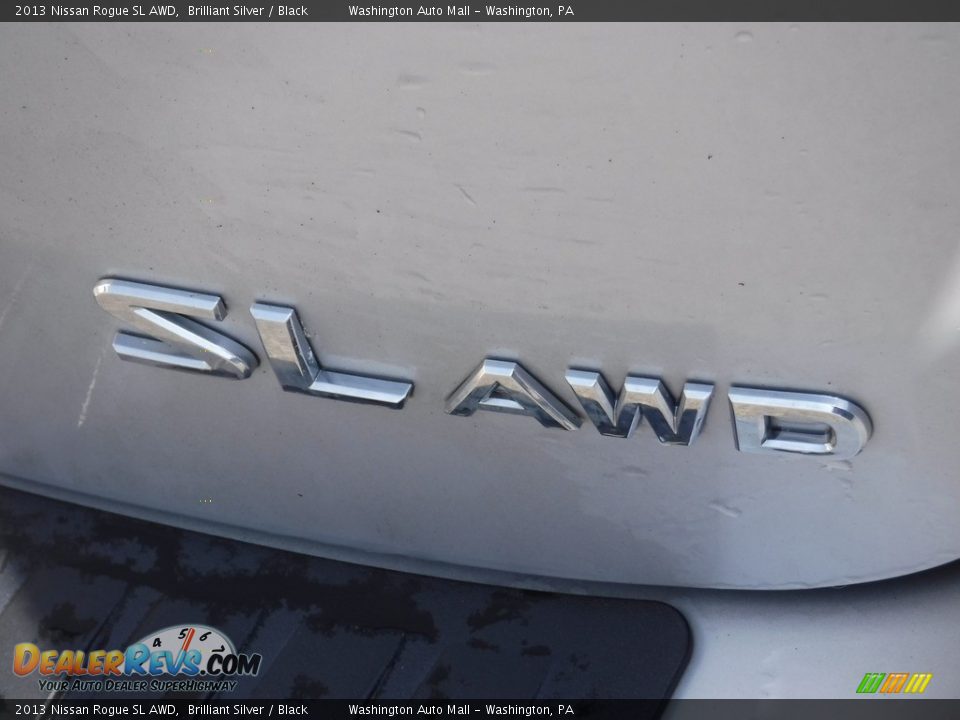 2013 Nissan Rogue SL AWD Brilliant Silver / Black Photo #10