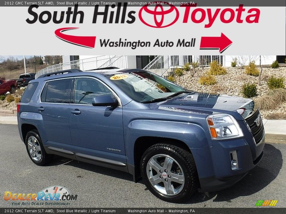 2012 GMC Terrain SLT AWD Steel Blue Metallic / Light Titanium Photo #1