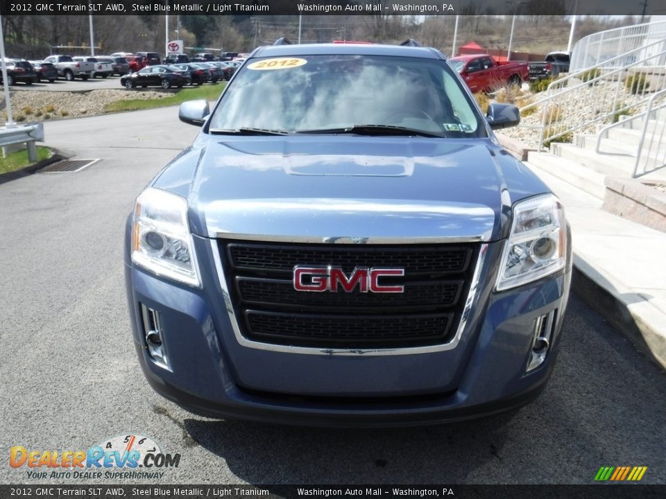 2012 GMC Terrain SLT AWD Steel Blue Metallic / Light Titanium Photo #6