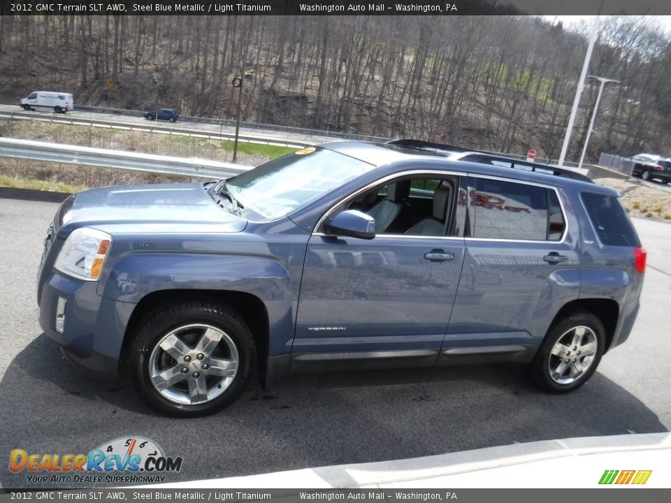 2012 GMC Terrain SLT AWD Steel Blue Metallic / Light Titanium Photo #8