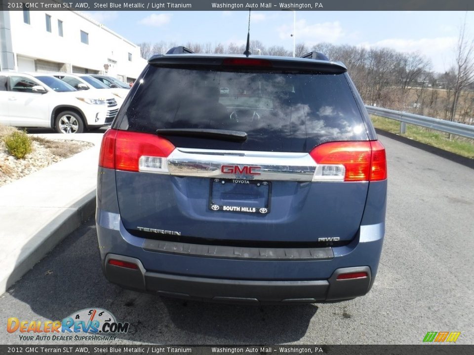 2012 GMC Terrain SLT AWD Steel Blue Metallic / Light Titanium Photo #10