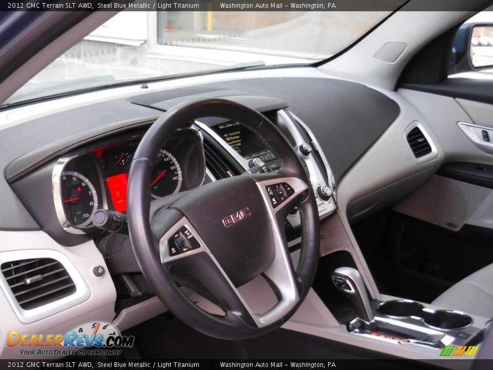 2012 GMC Terrain SLT AWD Steel Blue Metallic / Light Titanium Photo #14