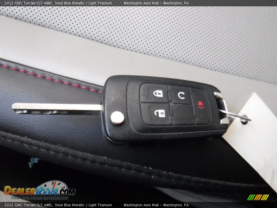 2012 GMC Terrain SLT AWD Steel Blue Metallic / Light Titanium Photo #25