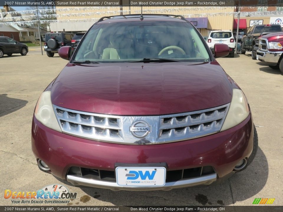 2007 Nissan Murano SL AWD Sunset Red Pearl Metallic / Charcoal Photo #8