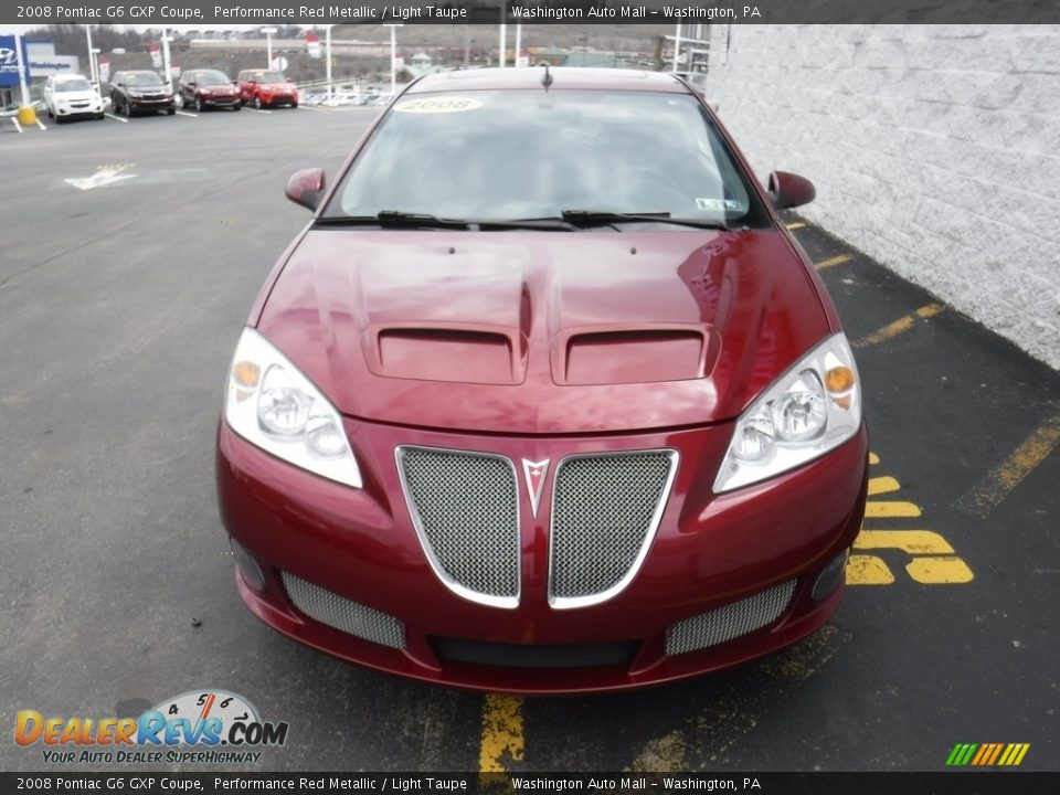 2008 Pontiac G6 GXP Coupe Performance Red Metallic / Light Taupe Photo #5