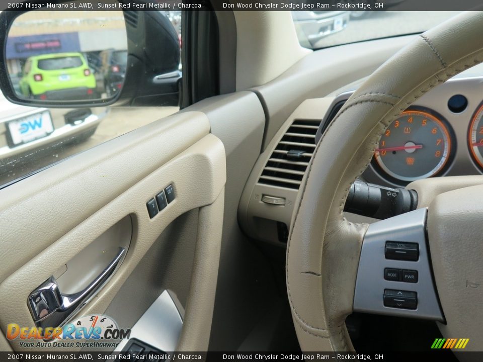 2007 Nissan Murano SL AWD Sunset Red Pearl Metallic / Charcoal Photo #18