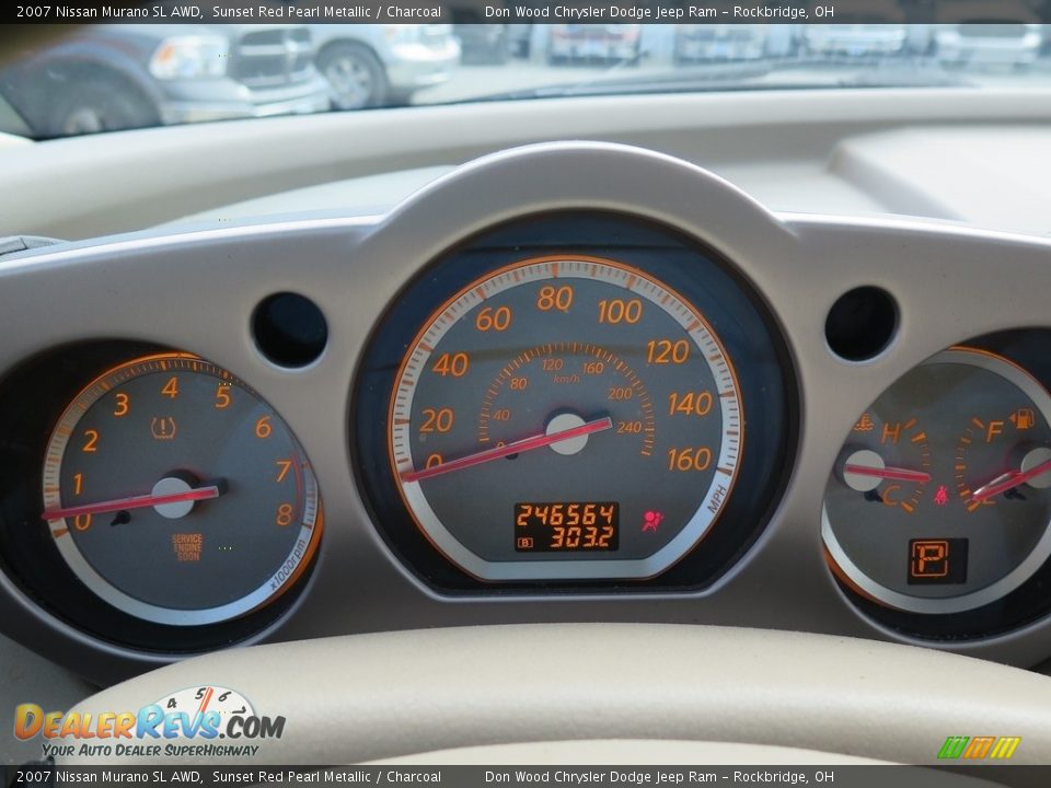 2007 Nissan Murano SL AWD Sunset Red Pearl Metallic / Charcoal Photo #21