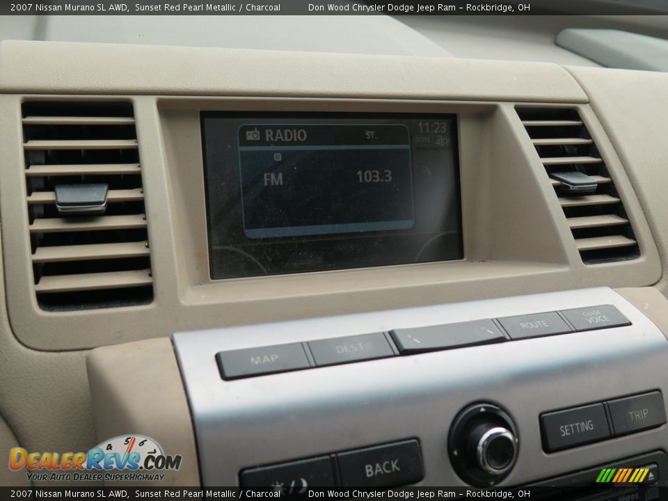 2007 Nissan Murano SL AWD Sunset Red Pearl Metallic / Charcoal Photo #22