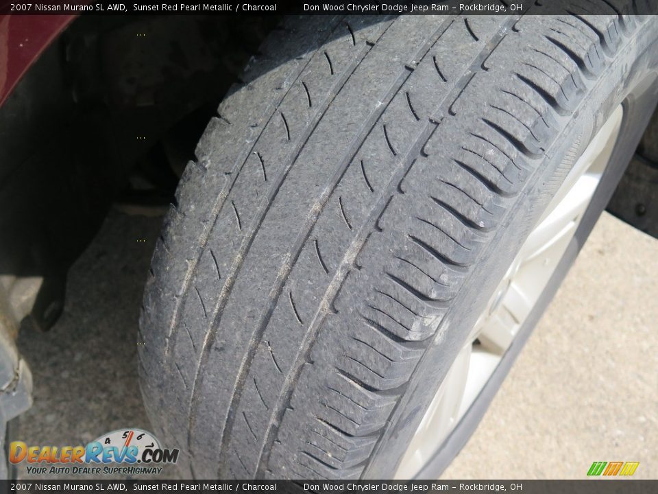 2007 Nissan Murano SL AWD Sunset Red Pearl Metallic / Charcoal Photo #25