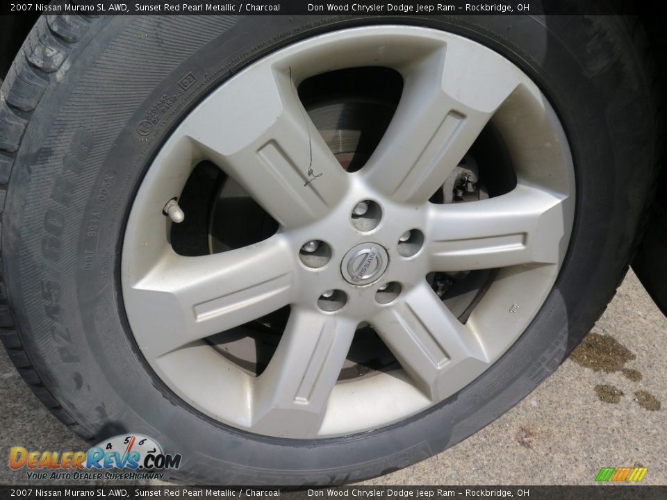 2007 Nissan Murano SL AWD Sunset Red Pearl Metallic / Charcoal Photo #26