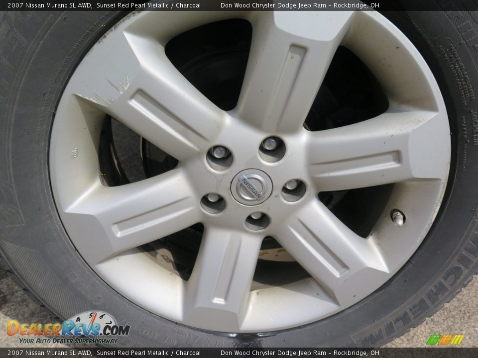 2007 Nissan Murano SL AWD Sunset Red Pearl Metallic / Charcoal Photo #27