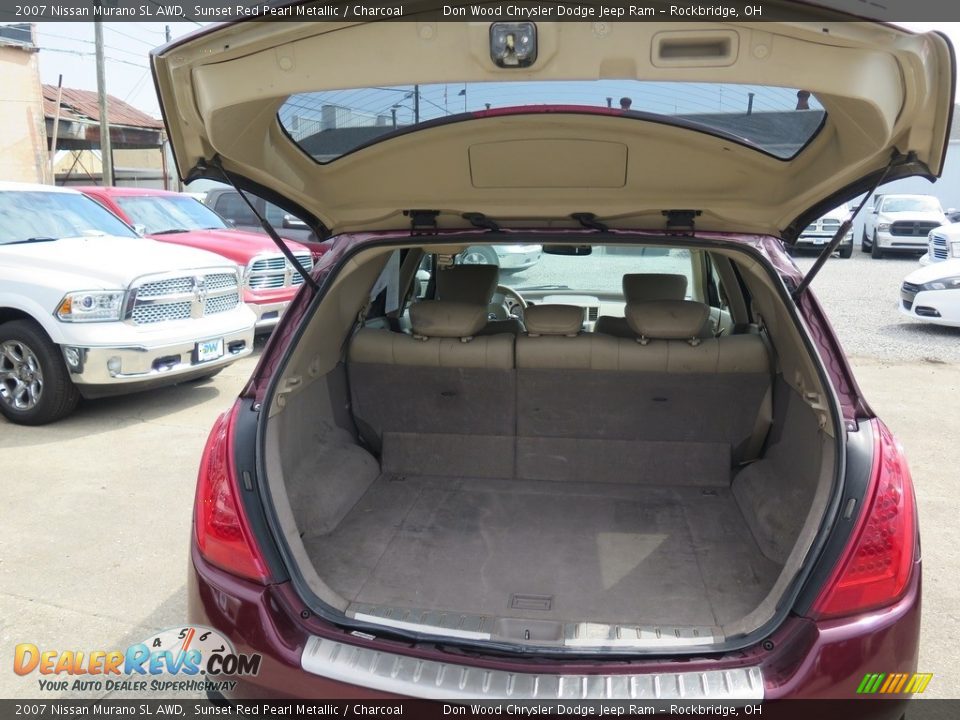 2007 Nissan Murano SL AWD Sunset Red Pearl Metallic / Charcoal Photo #30