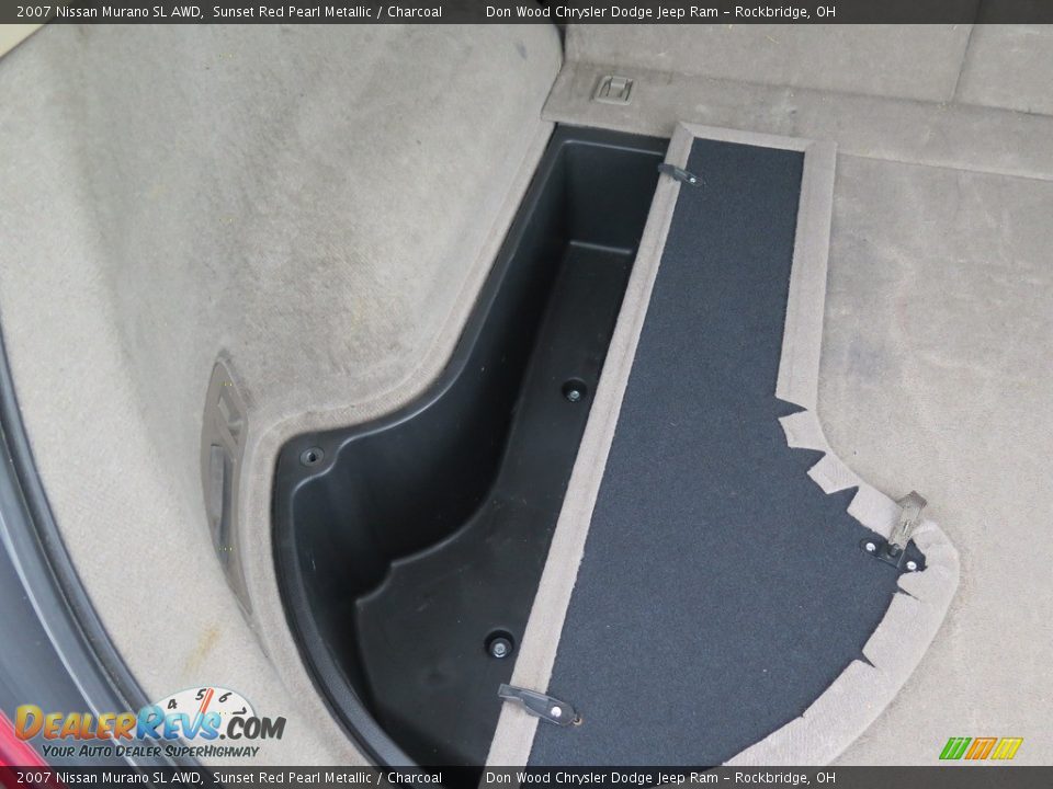 2007 Nissan Murano SL AWD Sunset Red Pearl Metallic / Charcoal Photo #34