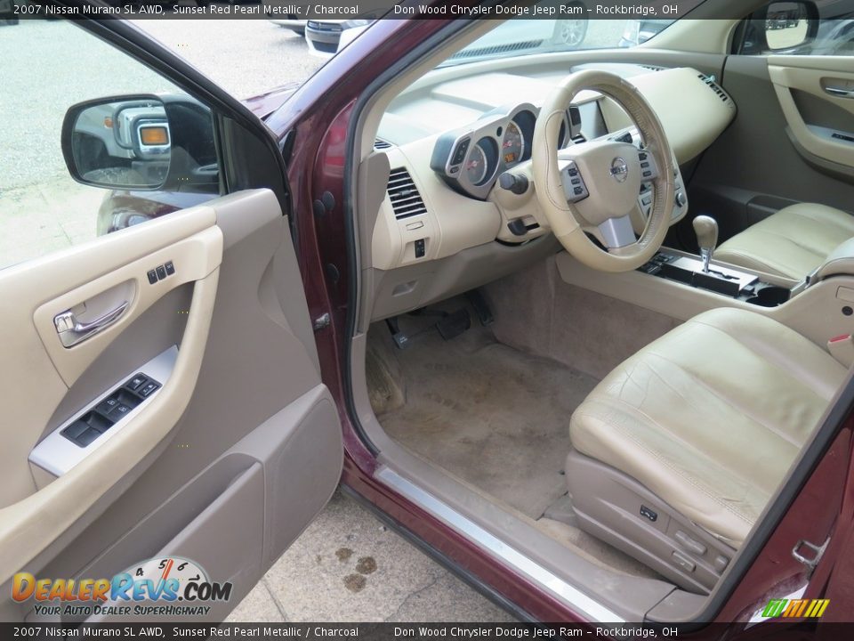 2007 Nissan Murano SL AWD Sunset Red Pearl Metallic / Charcoal Photo #36