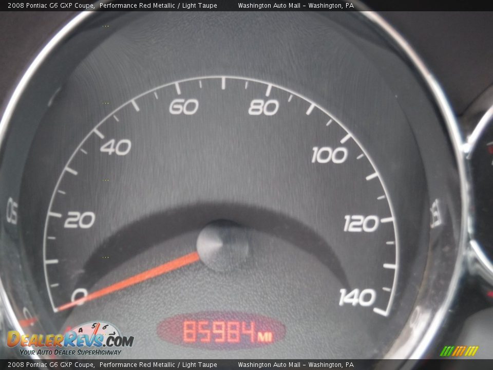 2008 Pontiac G6 GXP Coupe Performance Red Metallic / Light Taupe Photo #25