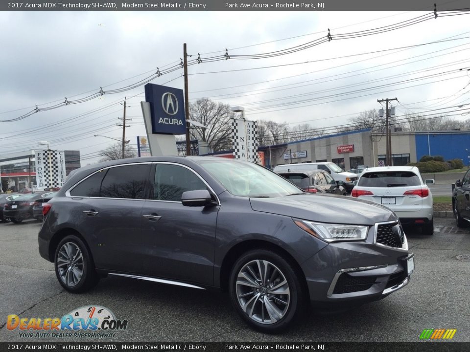 2017 Acura MDX Technology SH-AWD Modern Steel Metallic / Ebony Photo #1