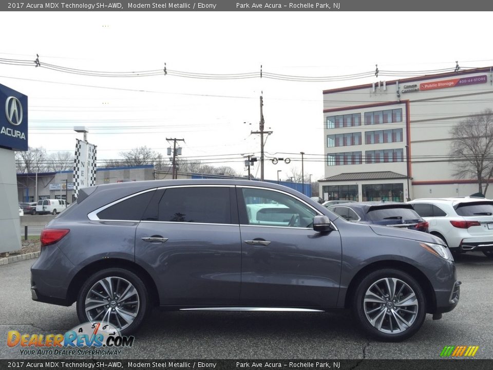 2017 Acura MDX Technology SH-AWD Modern Steel Metallic / Ebony Photo #2