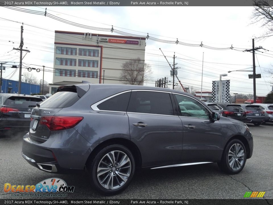 2017 Acura MDX Technology SH-AWD Modern Steel Metallic / Ebony Photo #3