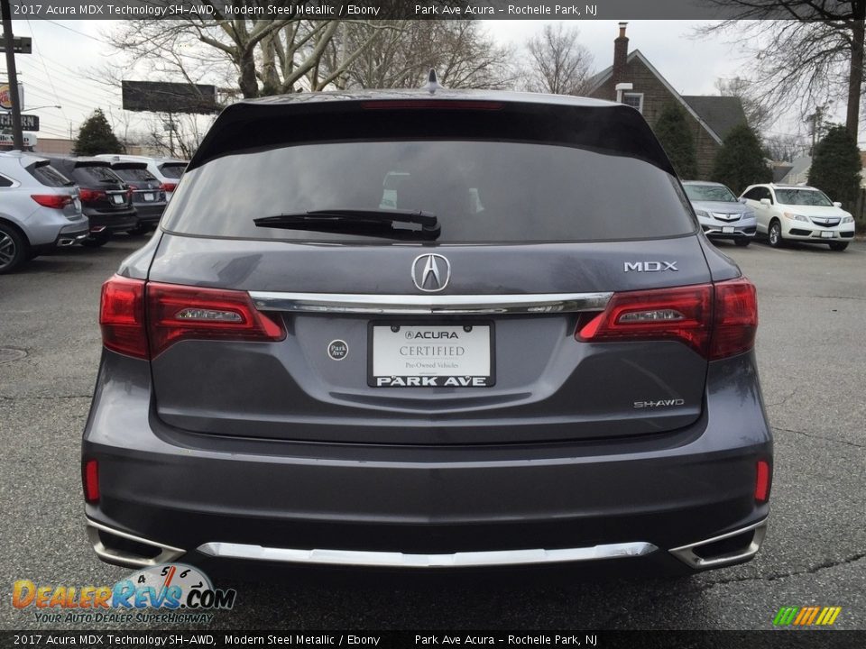 2017 Acura MDX Technology SH-AWD Modern Steel Metallic / Ebony Photo #4