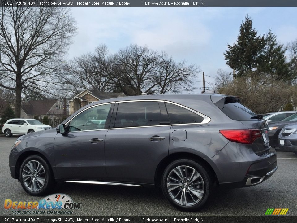 2017 Acura MDX Technology SH-AWD Modern Steel Metallic / Ebony Photo #5