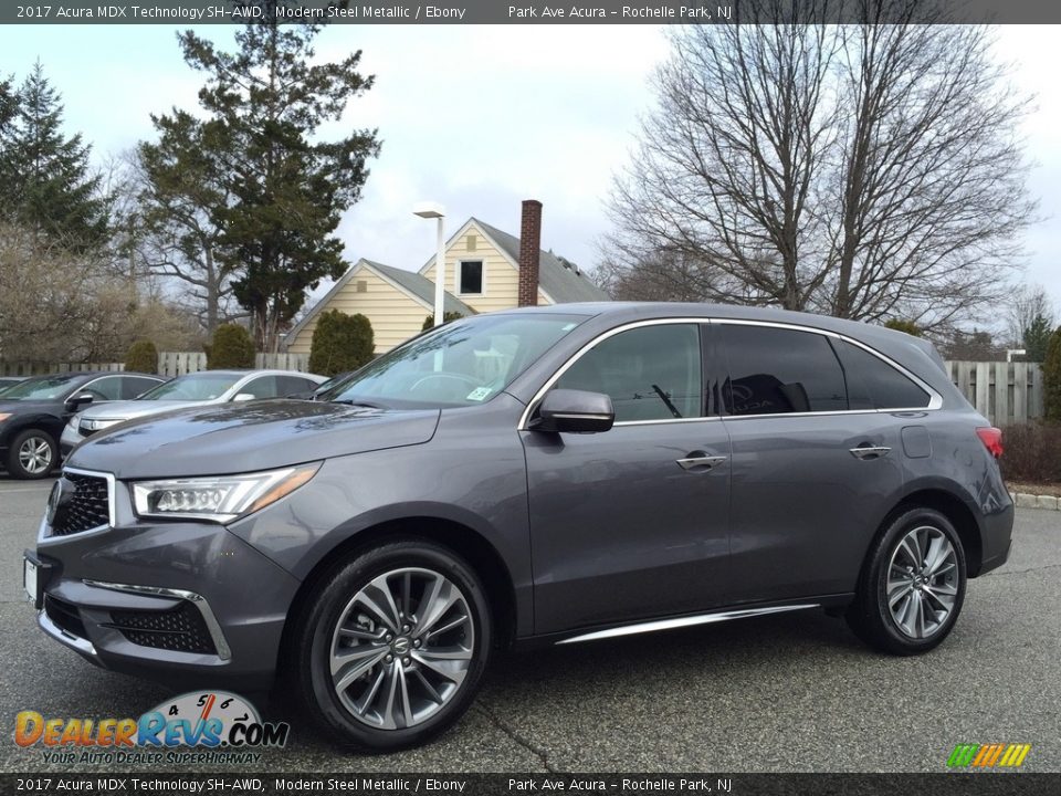 2017 Acura MDX Technology SH-AWD Modern Steel Metallic / Ebony Photo #7