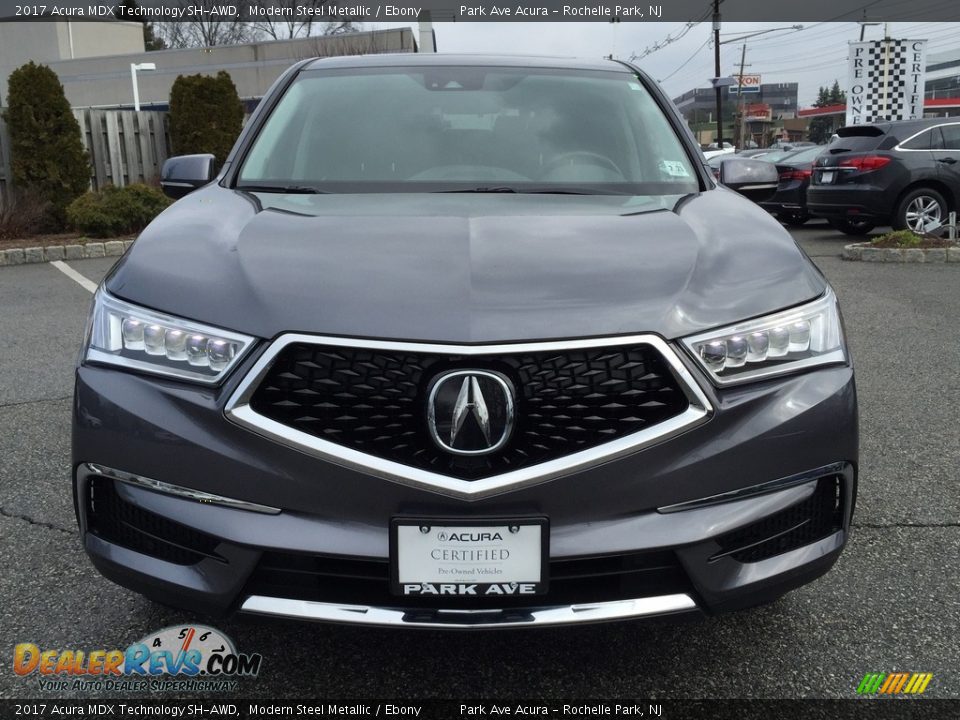 2017 Acura MDX Technology SH-AWD Modern Steel Metallic / Ebony Photo #8