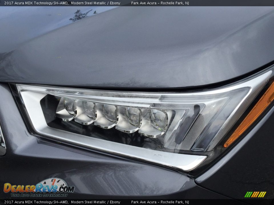 2017 Acura MDX Technology SH-AWD Modern Steel Metallic / Ebony Photo #9