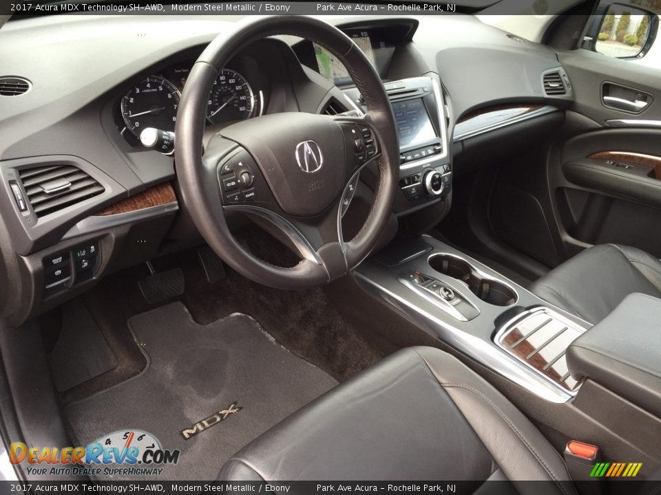 2017 Acura MDX Technology SH-AWD Modern Steel Metallic / Ebony Photo #12