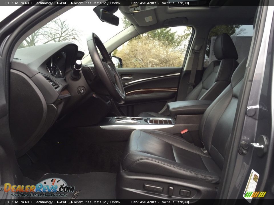 2017 Acura MDX Technology SH-AWD Modern Steel Metallic / Ebony Photo #13
