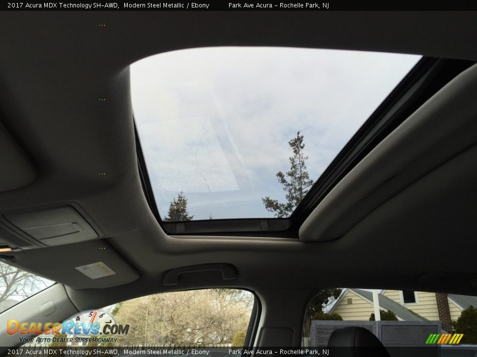 2017 Acura MDX Technology SH-AWD Modern Steel Metallic / Ebony Photo #14