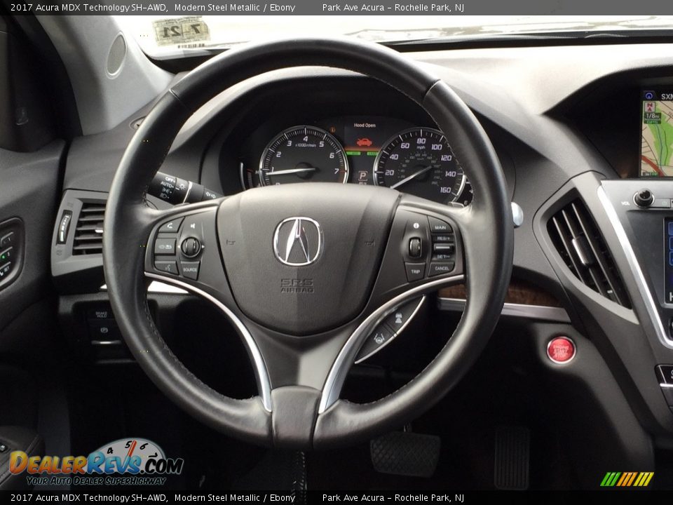 2017 Acura MDX Technology SH-AWD Modern Steel Metallic / Ebony Photo #18