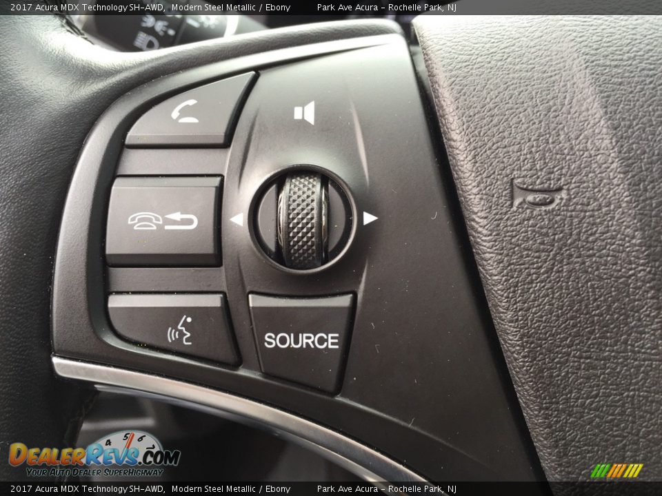 2017 Acura MDX Technology SH-AWD Modern Steel Metallic / Ebony Photo #19